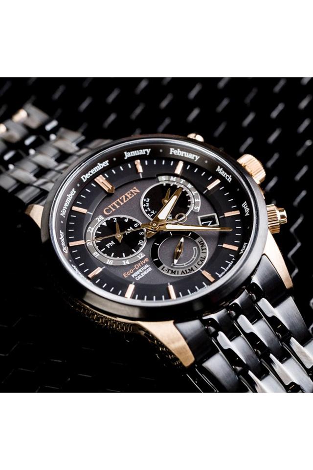 Citizen chronograph black outlet dial men's watch