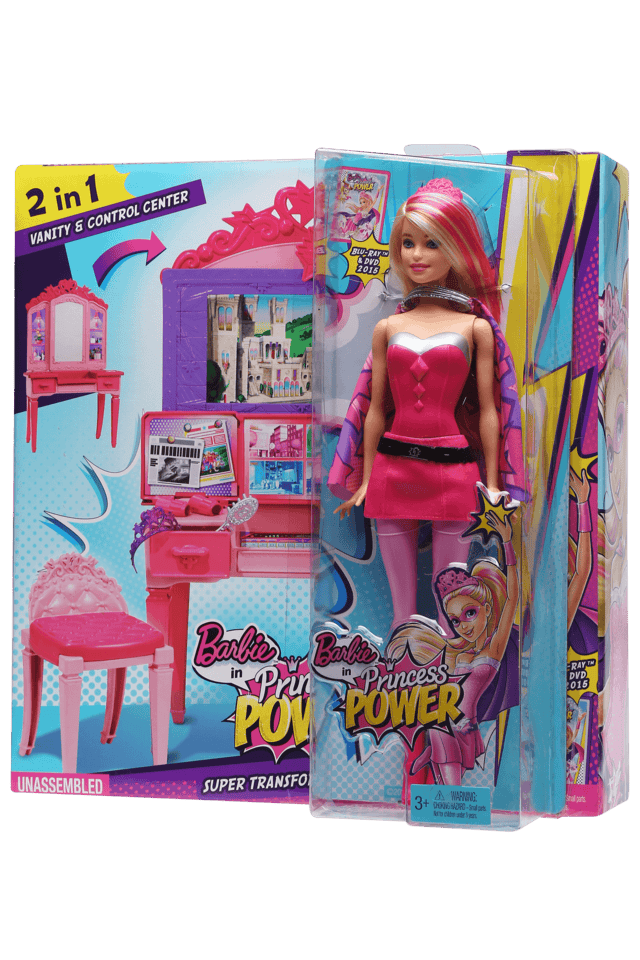 Buy BARBIE Girls Princess Power Superhero Vanity Play set