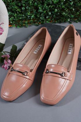 Buy ELLE Peach Synthetic Slipon Women s Party Wear Casual Shoes