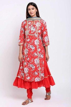 Double layered churidar outlet kameez