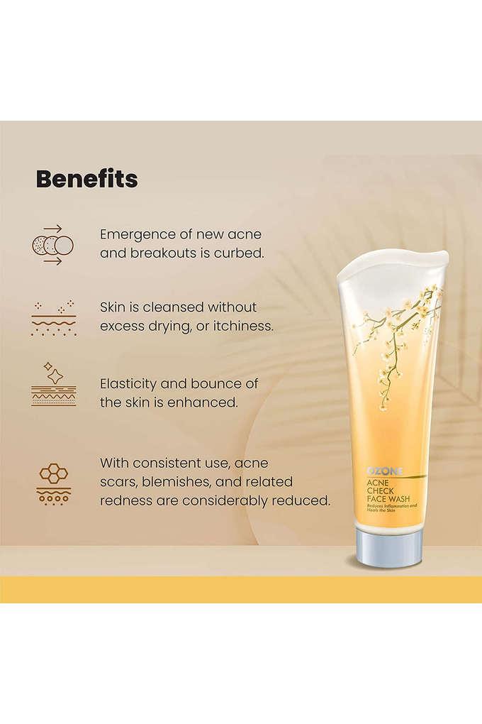 Buy OZONE Acne Check Face Wash For Acne Prone Oily Skin