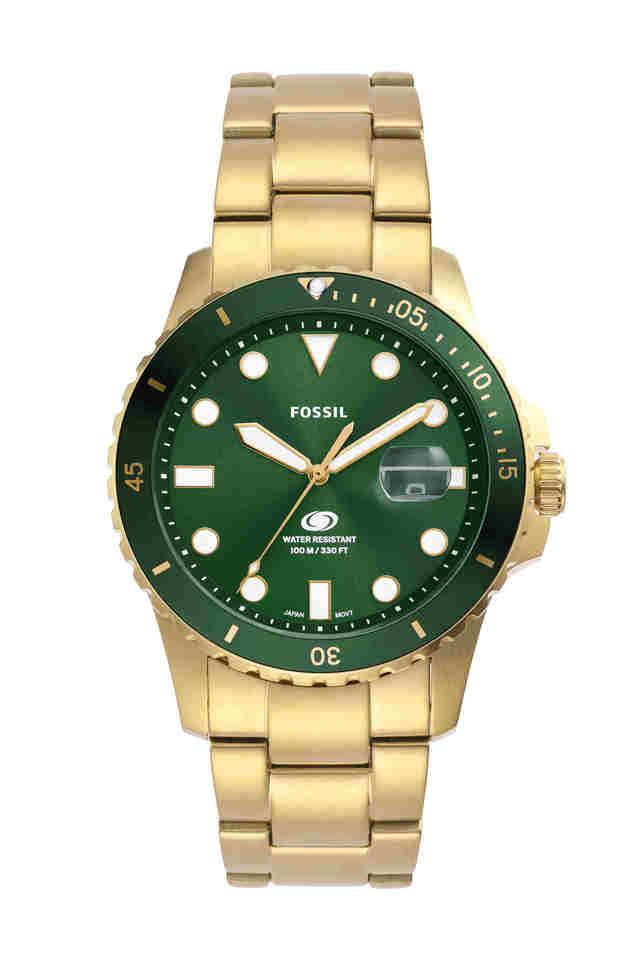 Buy FOSSIL Fossil Blue Dive 42 mm Green Dial Stainless Steel Analogue Watch For Men FS6030 Shoppers Stop