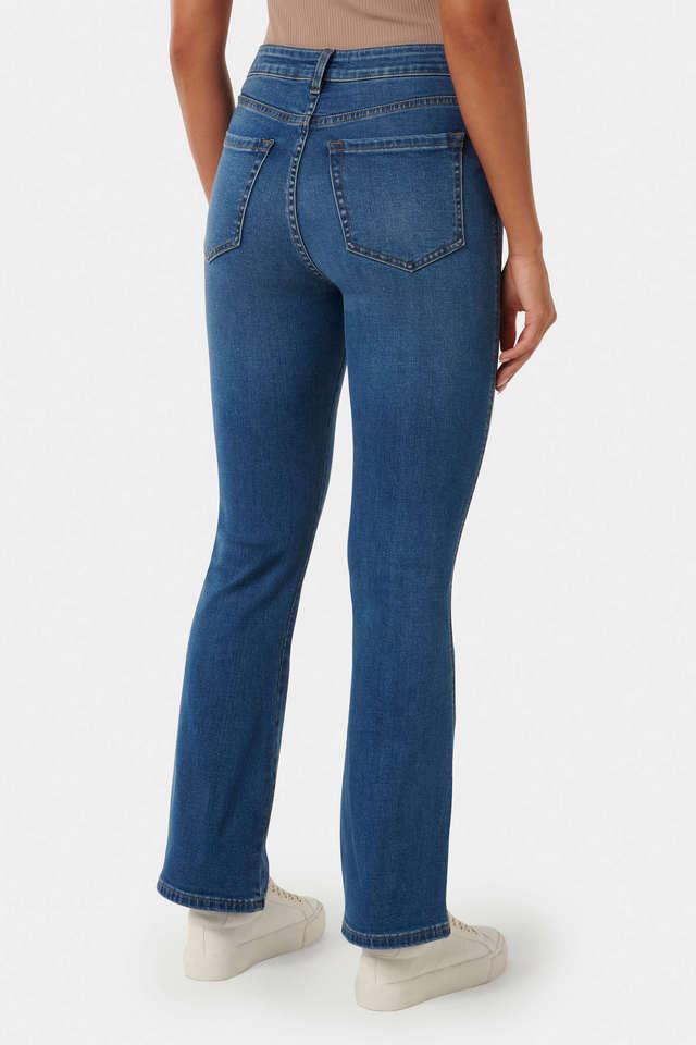 Buy FOREVER NEW Mid Blue Blended Fabric Skinny Fit Women's Jeans