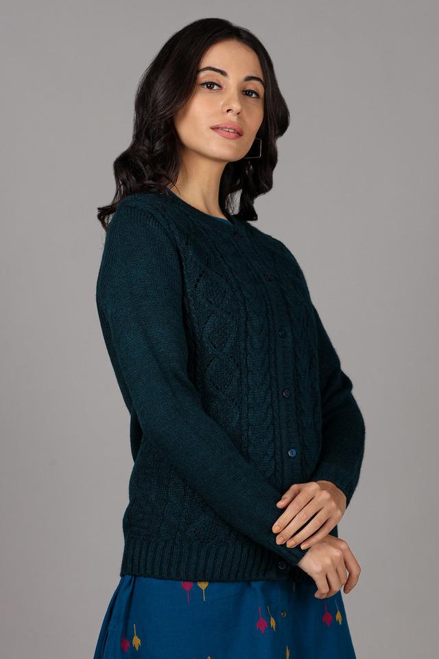 Teal sale cardigan sweaters