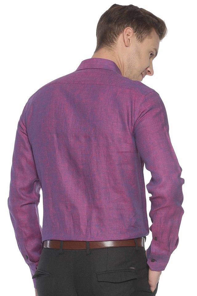 Solid best sale purple shirt