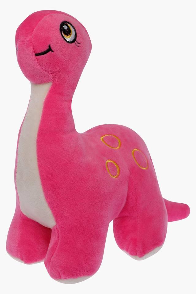 Velour Plush Dinosaur Toy  Soft Toy Dinosaur Pink (BB16) - Duiske Glass  Gift Shop