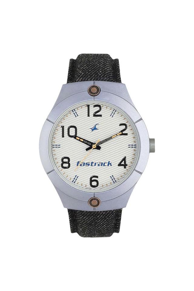 Buy FASTRACK undefined Mens 52.30 x 9.90 x 44 mm Denim Collection Grey Dial Fabric Analog Watch 3191AL02 Shoppers Stop