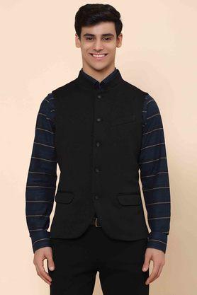 Buy BLACKBERRYS Structured Polyester Blend Slim Fit Mens Nehru