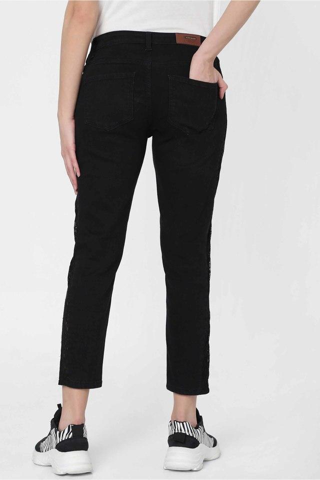 Buy VERO MODA Black Womens Solid Jeggings