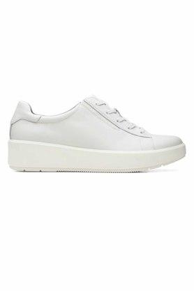 Clarks white shop sneakers