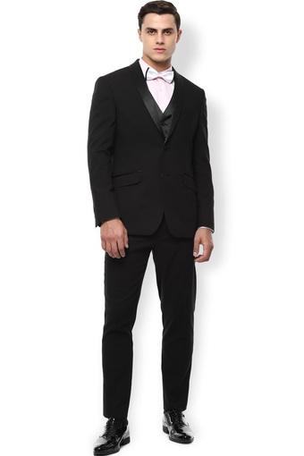 black suit mens slim fit