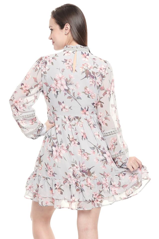 Women's Summer Floral Dress Off Shoulder Short Sleeve Split A-Line Dresses  | eBay