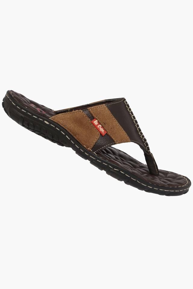 Lee cooper leather online slippers