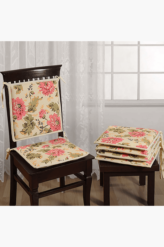 Buy SWAYAM Multi Printed Chair Pads With Loops Shoppers Stop