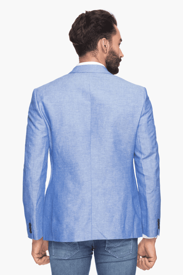 Buy LOUIS PHILIPPE Mens Slim Fit Full Sleeves Solid Blazer