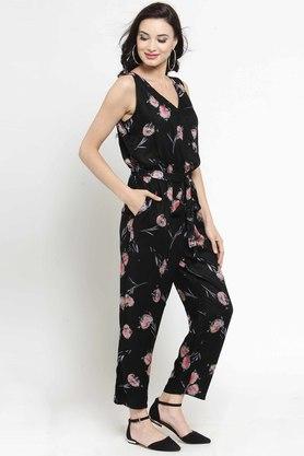 Black store printed jumpsuit