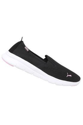 puma black slip on sneakers