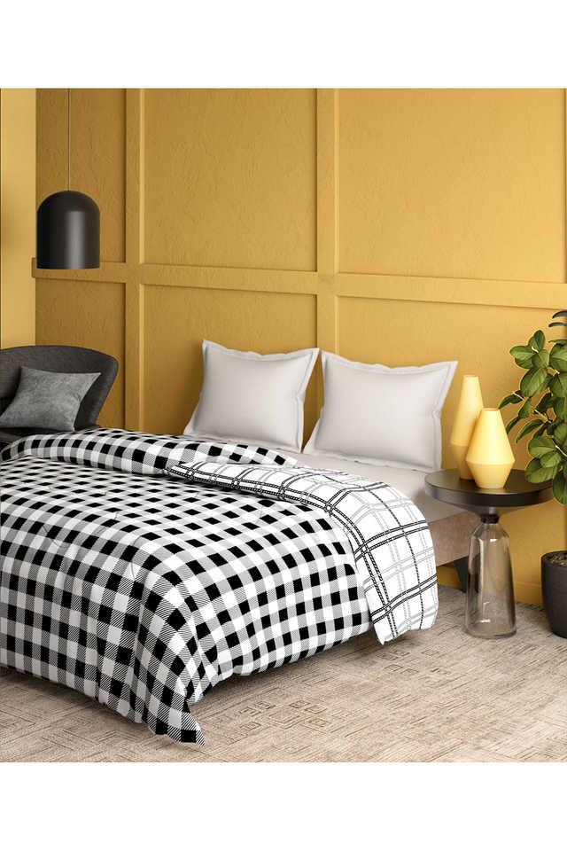 Buy PORTICO Printed 80 GSM Black Color Double Size Comforter Shoppers