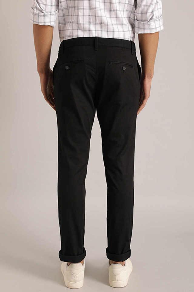 Grunt Cream Solid Casual Trouser | GRFFT-085 | Cilory.com