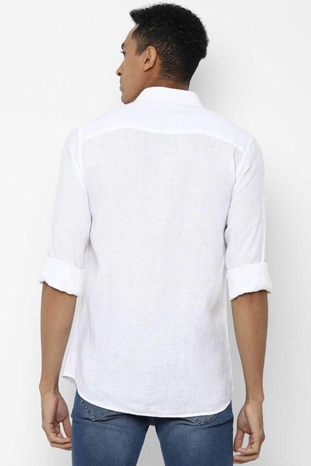 Allen solly white 2025 linen shirts