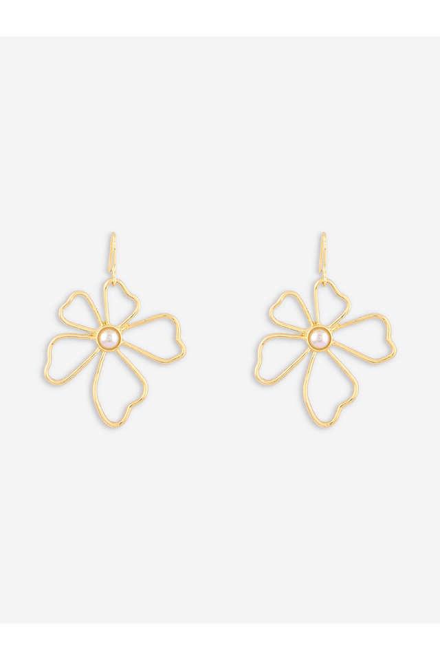 Buy AYESHA Gold Plated Floral Shaped Earrings For Women Shoppers Stop
