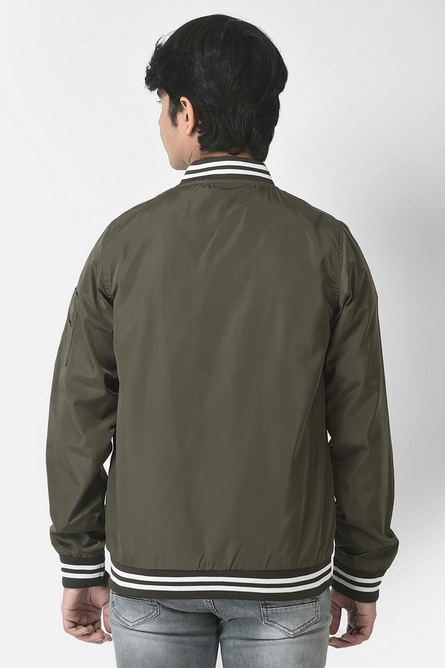 Twill bomber jacket with shirt collar · Green · Polo Shirts And T-shirts |  Massimo Dutti