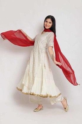 Biba off white kurta sale