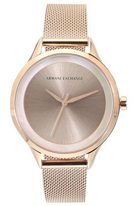 Armani exchange women's 2024 rose gold watch