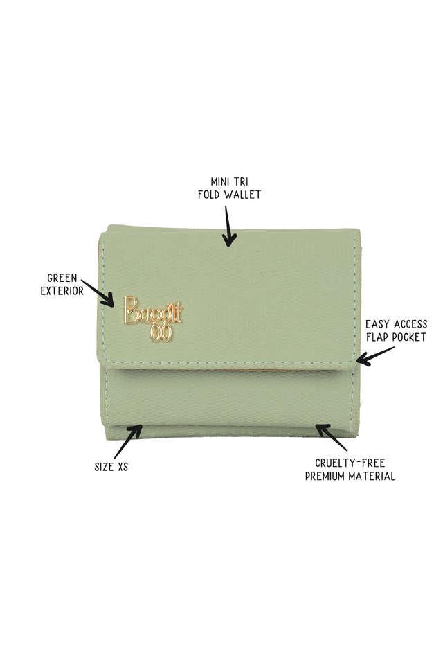 BAGGIT -  Green Wallets & Clutches - Main