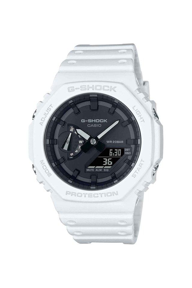 White g store shock watch men's