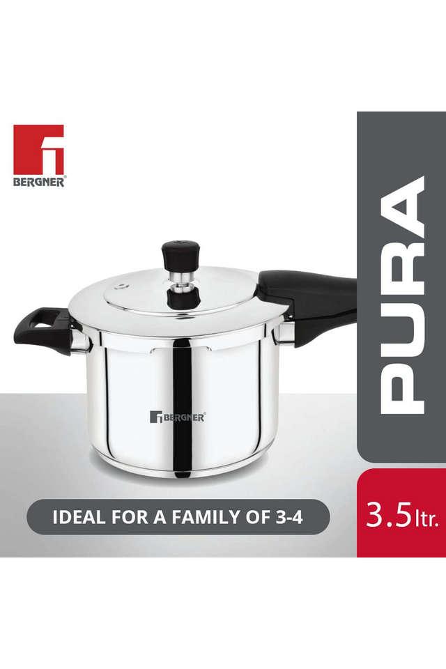 Buy BERGNER Pura Stainless Steel Pressure Cooker with Outer Lid