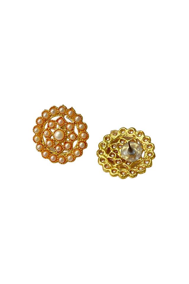 Sterling Silver Stud Earrings - South India Jewels