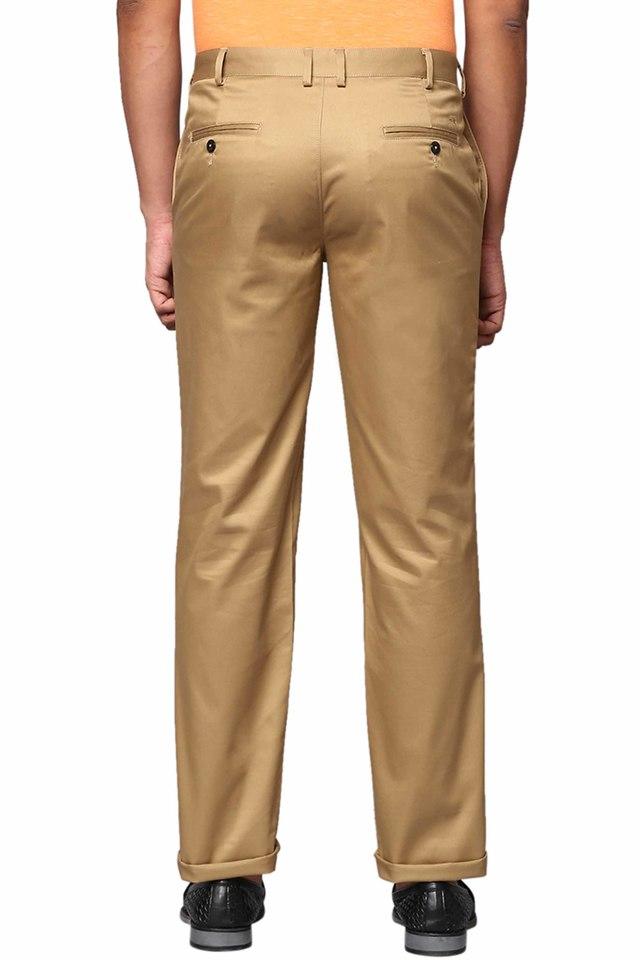 Buy PARK AVENUE Mens Smart Fit Structure Formal Trousers | Shoppers Stop