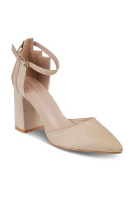 Beige block heels hot sale