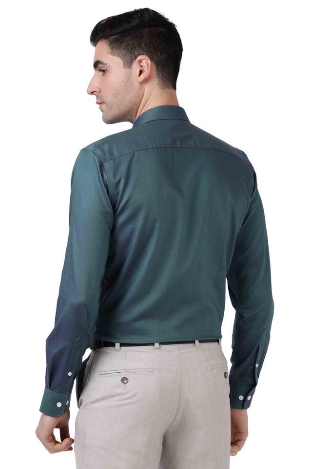 PARK AVENUE -  Dark Green Formal Shirts - Main