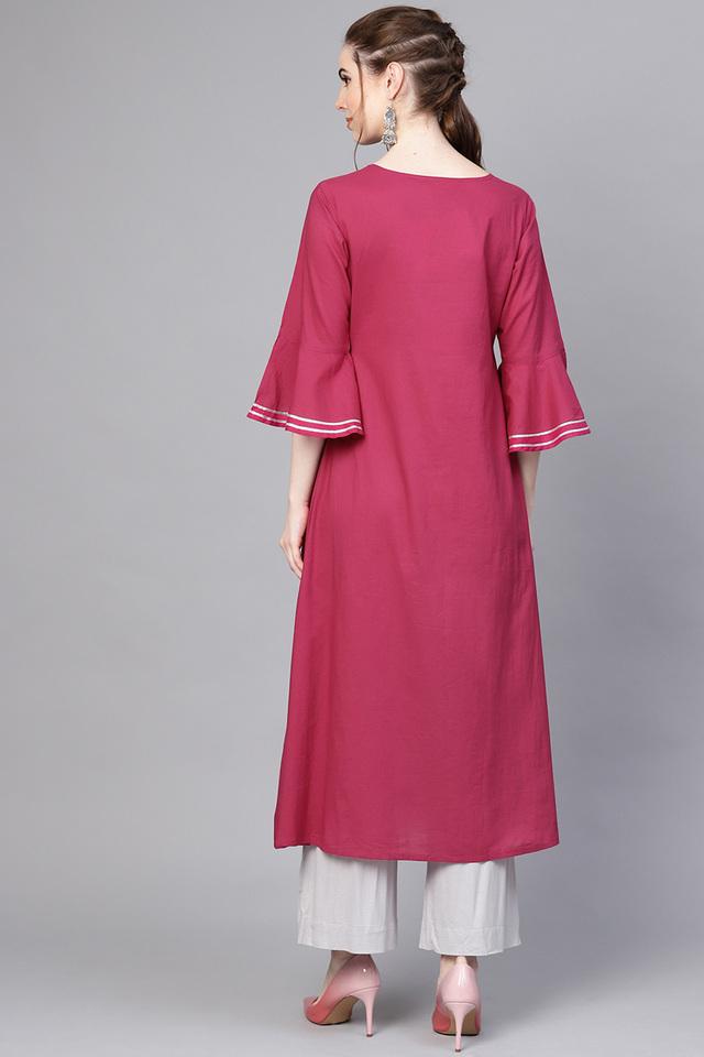 VARANGA -  Fuchsia Kurtas - Main