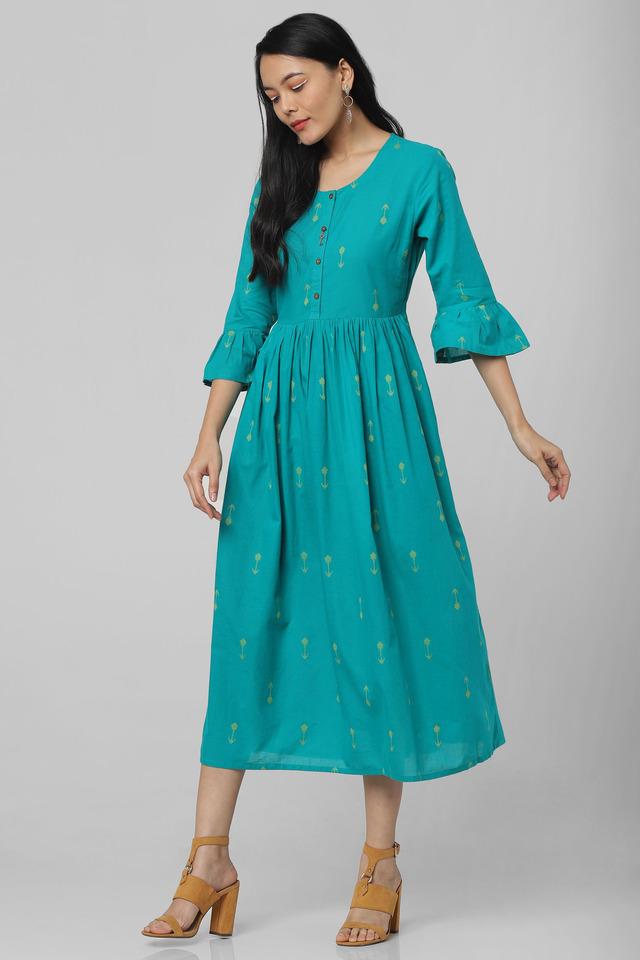 Turquoise best sale casual dress