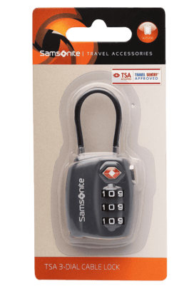 samsonite 3 dial cable lock