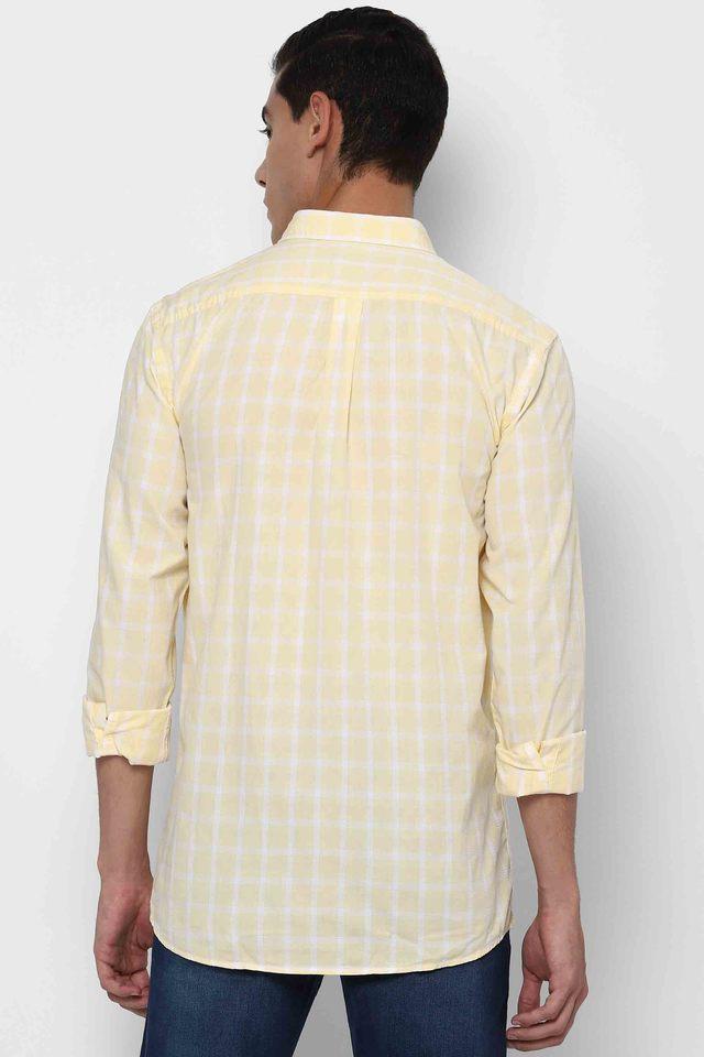 ALLEN SOLLY JEANS -  Yellow Mix Casual Shirts - Main