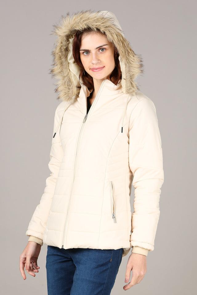 Buy Women White Oversized Quilted Jacket Online at Sassafras