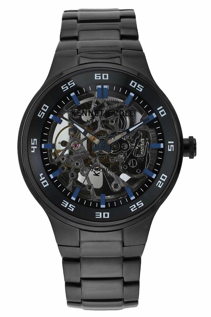 Kenneth cole black skeleton watch new arrivals