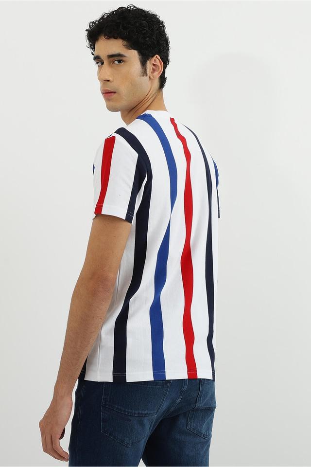 Buy UNITED COLORS OF BENETTON Stripes Cotton Regular Fit Men s T