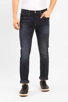 Buy LEVIS Dark Wash Wash Cotton Slim 512 Tapered Fit Mens Jeans