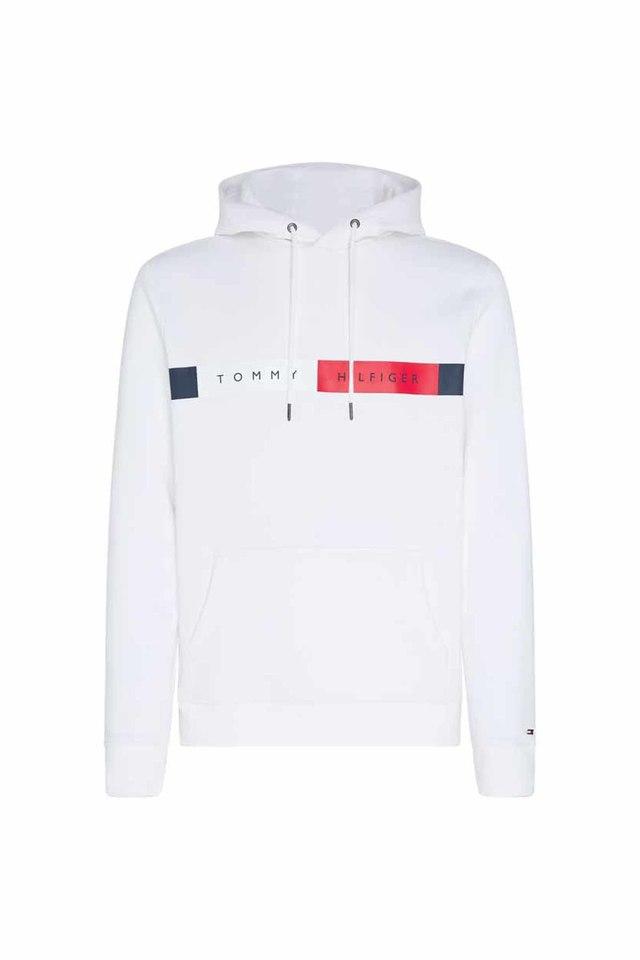 Tommy hilfiger white hot sale sweatshirt mens