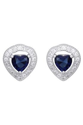 Buy IZAARA Womens Silver Stud Earrings Shoppers Stop