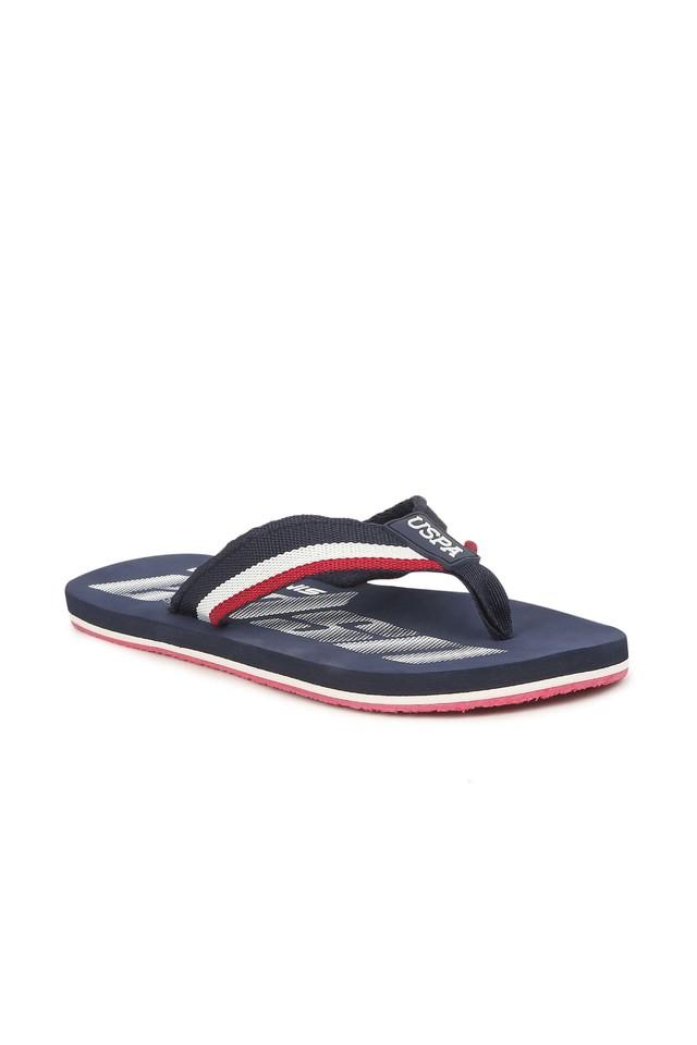 Buy U.S. POLO ASSN. Navy Nylon Regular Mens Slippers Shoppers Stop