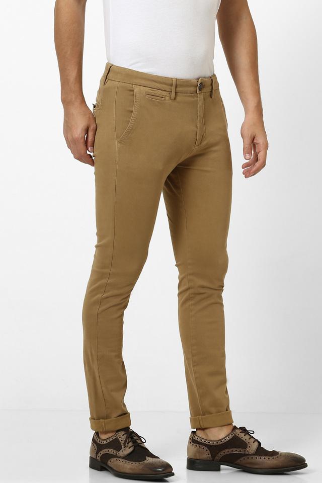 Camel | Laundered Linen Wide Leg Trouser | Pure Collection