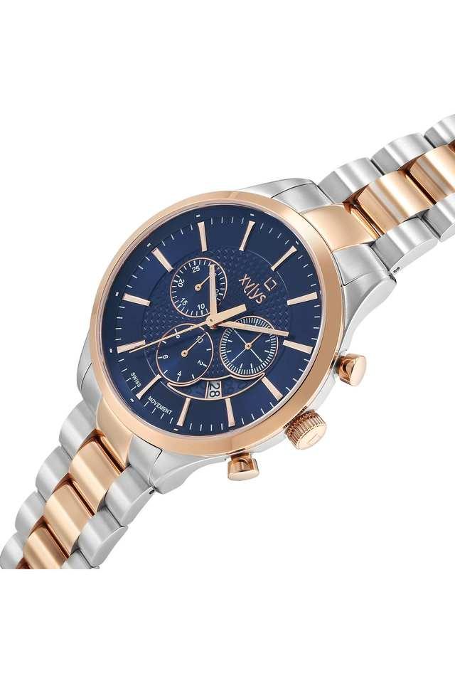 Buy XYLYS Triumph 43 mm Blue Dial Stainless Steel Analogue Watch For Men 40056KM01E Shoppers Stop