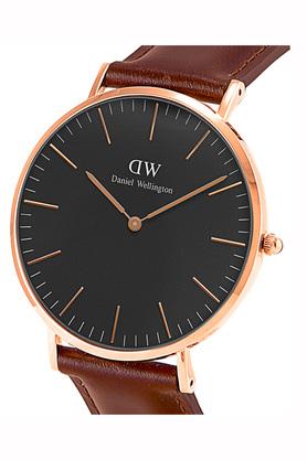 Buy DANIEL WELLINGTON Mens Classic Black St Mawes Rose Gold Watch