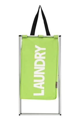 Buy SPREAD Lime Green Rectangular Printed Foldable Laundry Bag